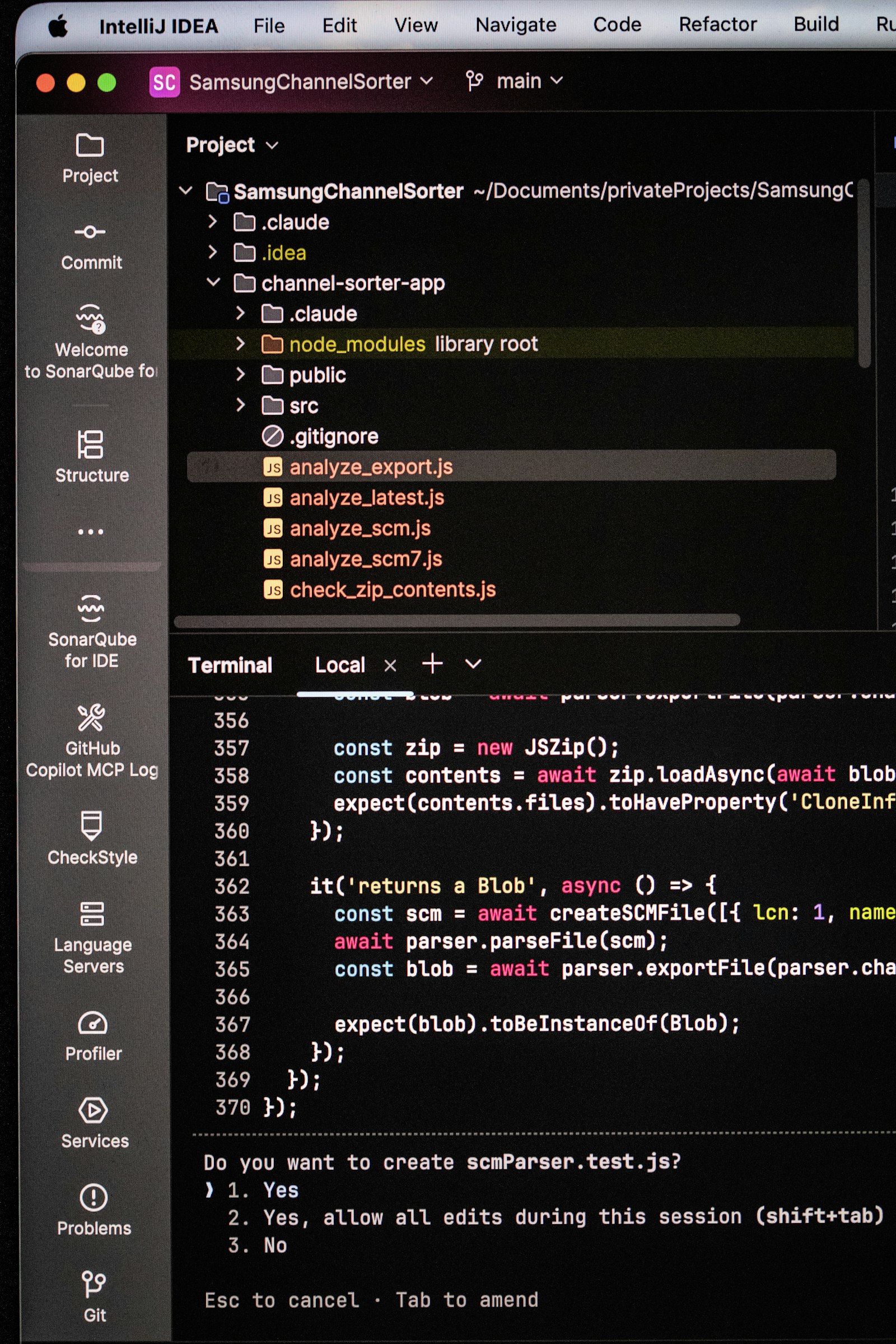 Close-up of code editor and terminal on a laptop, illustrating cloud model inference for coding agents